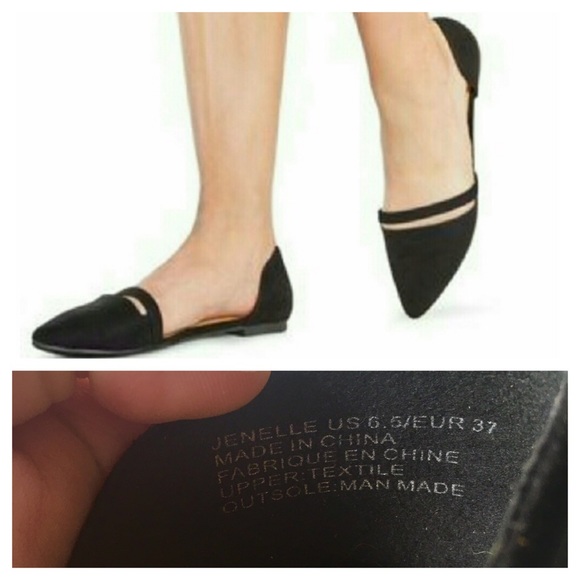 {JustFab} Black Flats. Size 6.5 HOST PICK! - Picture 7 of 8